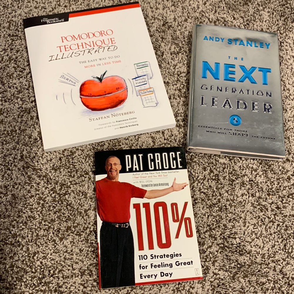 📚 The Next Generation Leader; Pomodoro Technique; 110% - feel great every day📚